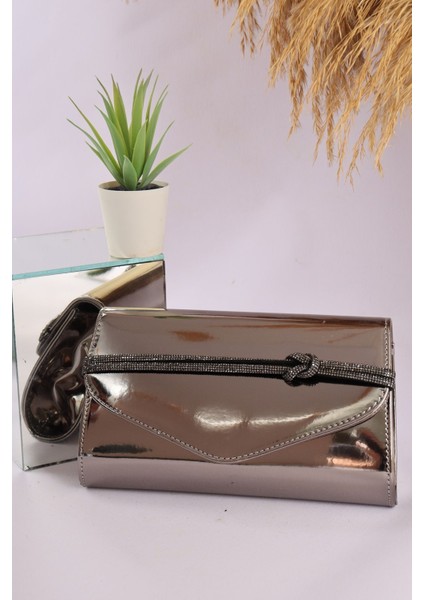 117 Ayna Düğmeli Zarif Mektup Abiye Çanta modelleri