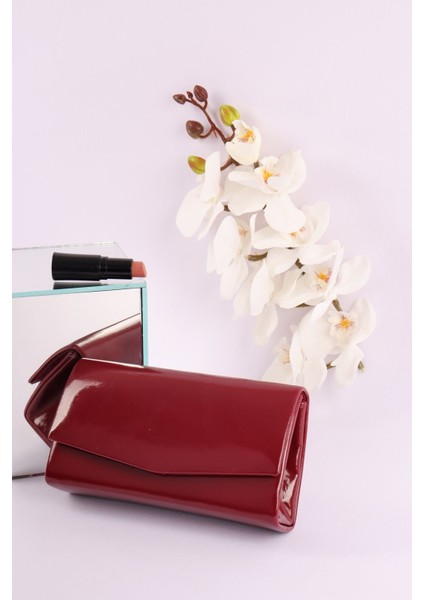 201 Rugan Minik Zarf Abiye Çanta | Parlak ve Şık Tasarım