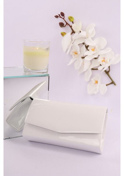 201 Rugan Minik Zarf Abiye Çanta | Parlak ve Şık Tasarım