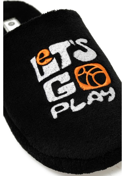 608080.M4PR Siyah Erkek Ev Terliği