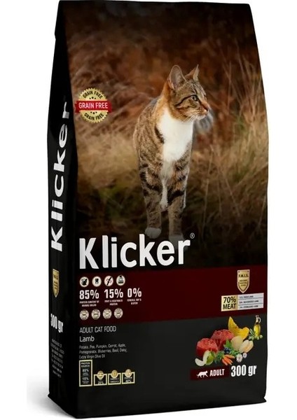 Klıcker Yetişkin Kedi Kuru Maması Kuzulu