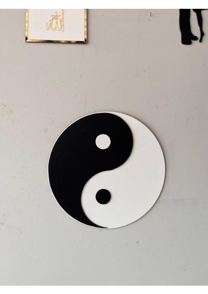 Yin Yang Duvar Dekorasyon Ürünü 6mm Yüksek Kalite Mdf 30X30 cm modelleri