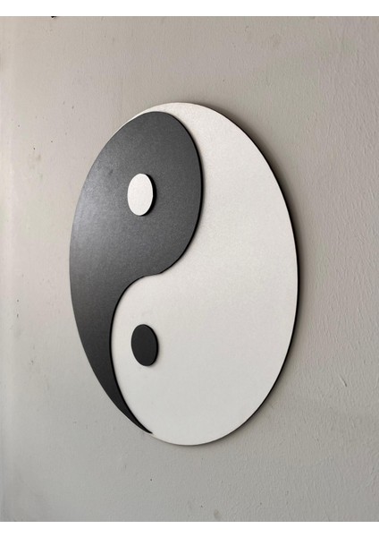 Yin Yang Duvar Dekorasyon Ürünü 6mm Yüksek Kalite Mdf 30X30 cm fırsatları