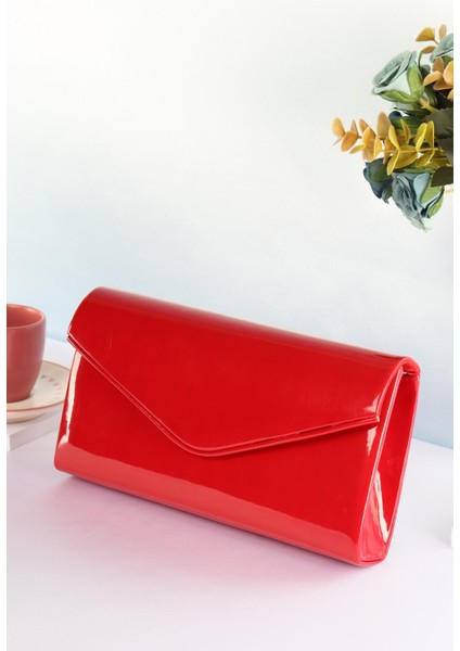 Elysara EB0405 | Rugan Biyeli Zarf Parıltılı Portföy Çanta