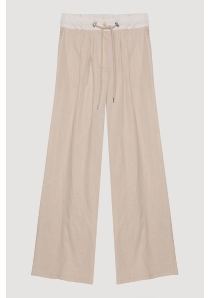 Beli Garnili Palazzo Pantolon - Bej