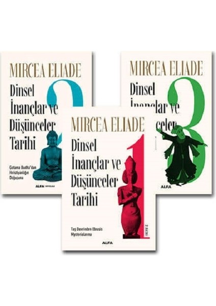 Dinsel Inançlar ve Düşünceler Tarihi Seti 3 Kitap Takım - Mircea Eliade