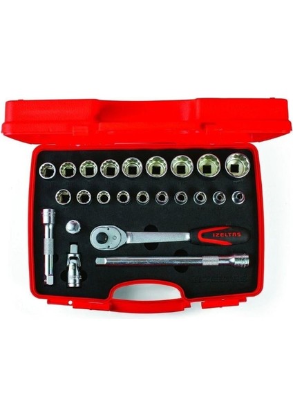 1/2 inç Altı Köşe Lokma Anahtar Takımı 24 Parça - 1113002024