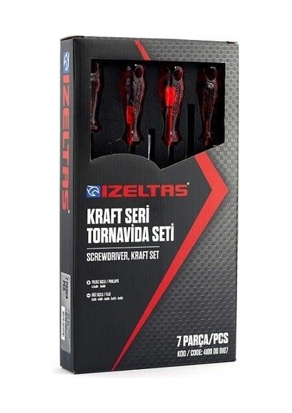 Tornavida Seti Kraft Seri 7 Parça - 4100 00 8107