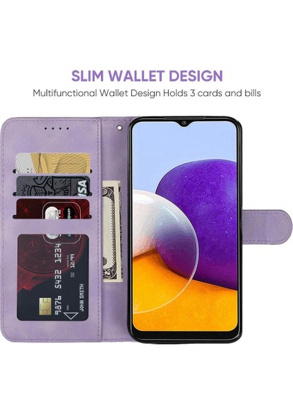 Samsung Galaxy A22 Için Flip Case 5g Kart Yuvası Unisex Standı Çevirin (Yurt Dışından) fırsatları