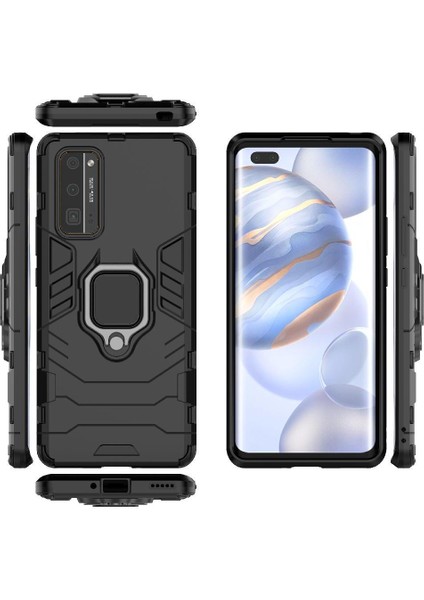 Onur 30 Pro Darbeye Dayanıklı Metal Halka Sınıfı Için Halka Araba Dağı Kickstand Vaka (Yurt Dışından)