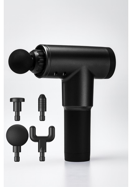 6 Kademeli Masaj Tabancası Sporcu Masaj Aleti 4 Başlıklı Titreşimli Kas Masaj Cihazı Siyah H320 fiyatları