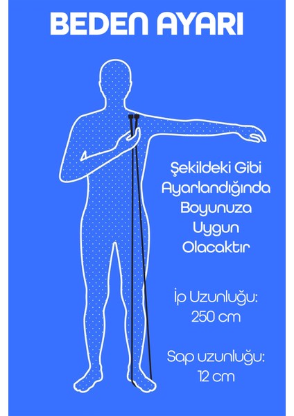 Basic Atlama Ipi Uzunluk Ayarlanabilir Atlama Sekme Ipi Jump Rope Mavi 515 fırsatları