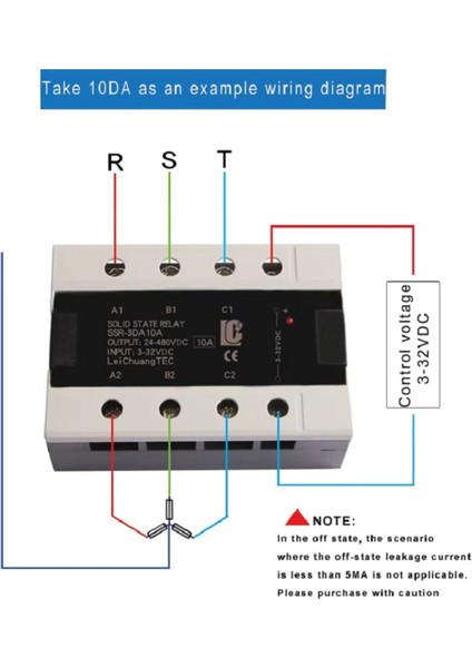 SSR-3DA40A 3-32VDC Solid 3 Fazlı Katı Hal Rölesi fırsatları