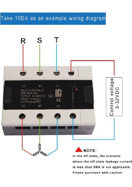 SSR-3DA40A 3-32VDC Solid 3 Fazlı Katı Hal Rölesi indirimleri