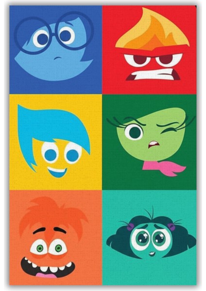 Duygular Karakterli Renkli Halı Dijital Baskılı Dokuma Kaymaz Tabanlı Yıkanabilir Antialerjik Yazlık Genç Odası Halısı fiyatları