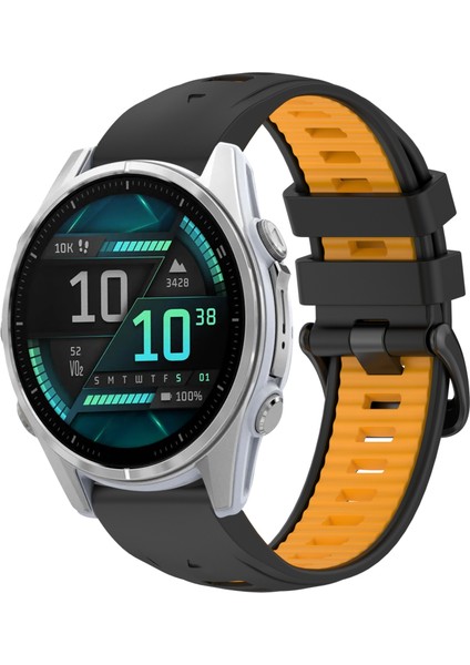 Garmin Fenix 8 Amoled 43MM Için Silikon Saat Kayışı (Yurt Dışından)