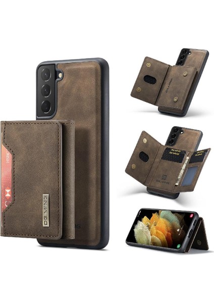 Samsung Galaxy S21 Manyetik Koruyucu Kart Yuvaları Için Cüzdan Kılıf Pu Flip (Yurt Dışından) modelleri