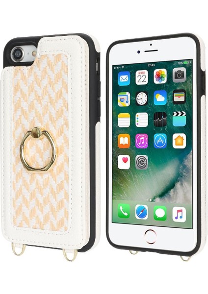 IPhone 7 / 8 Rfıd Engelleme Cüzdan Crossbody Kayış Halka Tutucu (Yurt Dışından) fiyatları