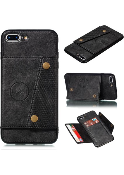 Iphone 7 Için Cüzdan Durumda Artı/8 Artı Darbeye Koruyucu Buit Demir (Yurt Dışından) indirimleri