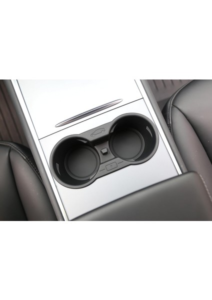 Tesla Model Y ile Uyumlu Bardaklık (Siyah)