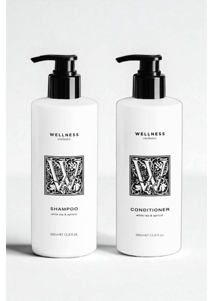 White Tea & Apricot Shampoo 380 ml + Conditioner 380 ml