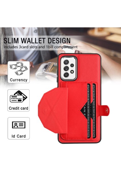 Samsung Galaxy A52S 5g Kart Tutucu Premium Pu Deri Kickstand (Yurt Dışından) indirimleri