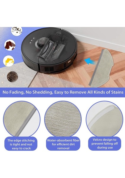 T20 Robot Süpürge Ana Yan Fırçalar Hepa Filtreler Paspas Pedleri Toz Torbaları Aksesuarlar (Yurt Dışından) modelleri