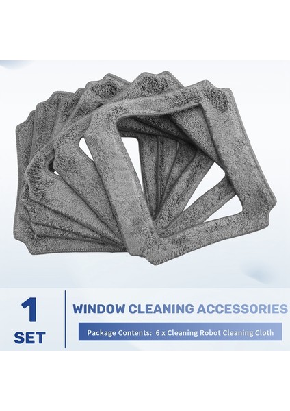 6 Adet Pencere Temizleme Robotu Paspas Bezi Temizlik Bezi Havlu Toz Bezi Temizlik Bezi YW710 Için (Yurt Dışından) indirimleri