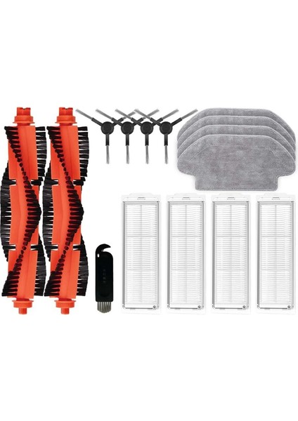 Mi Robot Vacuum-Mop Pro STYTJ02YM STYJ02YM V2 V3 Se 3490 3690 Ana Yan Fırça Hepa Filtreli Paspas Için (Yurt Dışından) modelleri