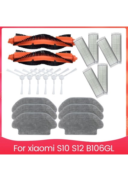 Robot Süpürge S10 S12 B106GL Için Ana Yan Fırça Paspas Bezi Hepa Filtre Yedek Parça Aksesuarları (Yurt Dışından) modelleri