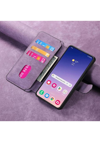 Samsung Galaxy S24 Artı Retro Kart Standı Cüzdan Mıknatıs Için Flip Case (Yurt Dışından) modelleri
