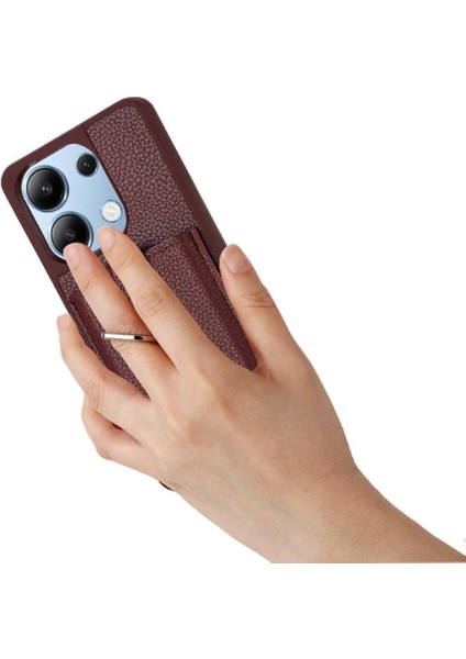 Lychee Desen Kılıf Xiaomi Redmi Için Not 13 4g Dönen Halka Standı Kartı (Yurt Dışından) fırsatları