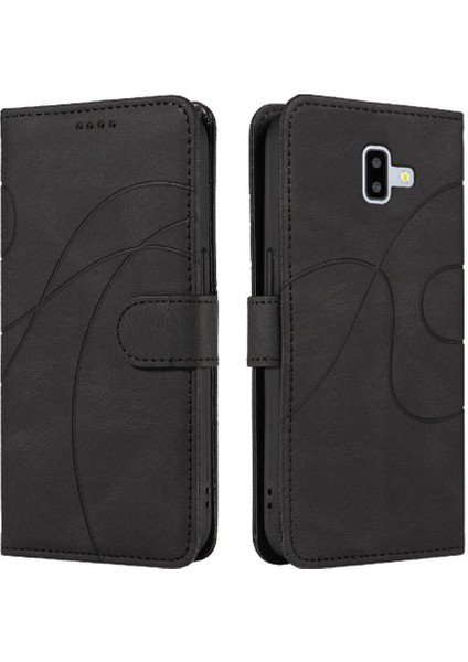 Samsung Galaxy J6 Artı Kart Yuvaları ve Kickstand Fonksiyonu Için Flip Case ve (Yurt Dışından) indirimleri
