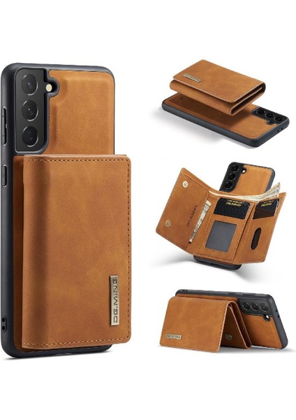 Samsung Galaxy S21 Fe Kart Yuvaları Için Cüzdan Kılıf Kickstand Koruyucu Çevirin (Yurt Dışından)