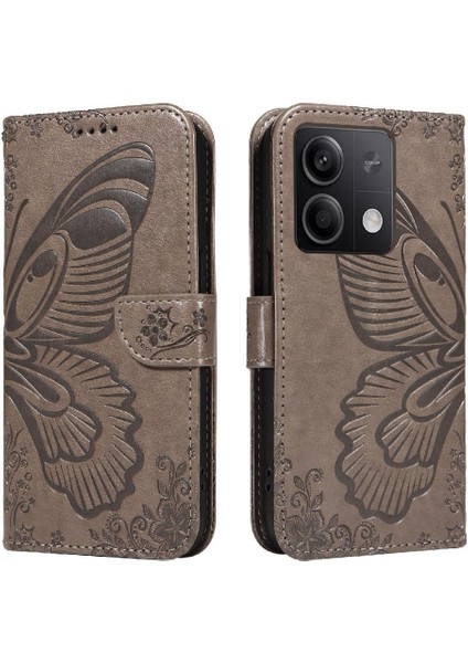 Xiaomi Redmi Not 13 Için Flip Case 5g Kabartmalı Kelebek Ayrılabilir El (Yurt Dışından)