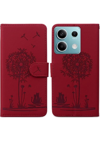Xiaomi Redmi Not 13 Için Flip Case 5g Üç Kart Yuvaları Premium Deri (Yurt Dışından)
