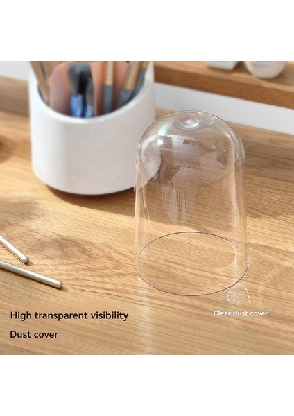 Döndürülebilir Makyaj Fırçası Saklama Kovası, Şifonyer, Kapaklı Toz Geçirmez, Kalemlik, Büyük Kapasiteli Saklama Kutusu 13X24 cm (Yurt Dışından) indirimleri