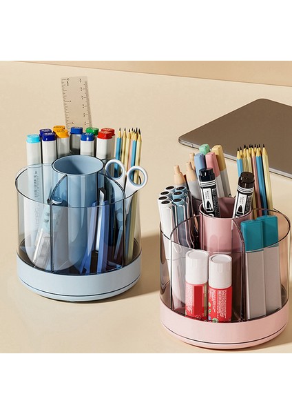 Masa Kozmetik Düzenleyicisi Için Kalemlik Düzenleyici - Boya Fırçası Kalem Kalemleri Için 360 Derece Dönebilen Kalemlik Beyaz (Yurt Dışından) modelleri