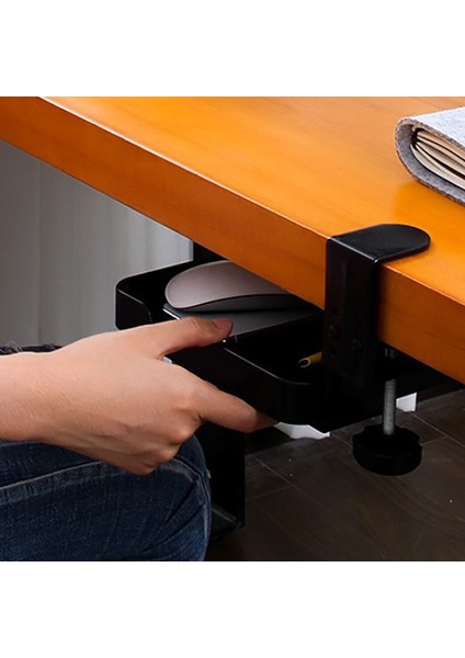 Klavye Fare Tepsisi, Döner Tepsi ve Mouse Pad, Saklama Kutusu ve Masaüstü Altında Kullanılabilir (Yurt Dışından) fırsatları