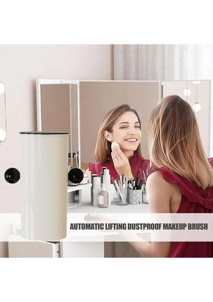 Kapaklı Makyaj Düzenleyici Otomatik Kaldırmalı Kozmetik Aletleri Düzenleyici Toz Geçirmez Makyaj Fırçaları Için Makyaj Düzenleyici (Yurt Dışından) modelleri