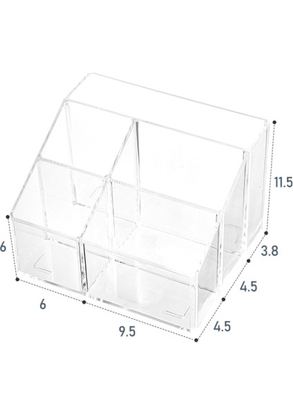 Masa Için Şeffaf Kalem Düzenleyici, Plastik Ofis Malzemeleri Saklama ve Kalem, Kırtasiye ve Kalem Kutusu Aksesuarları Kutusu (Yurt Dışından) modelleri