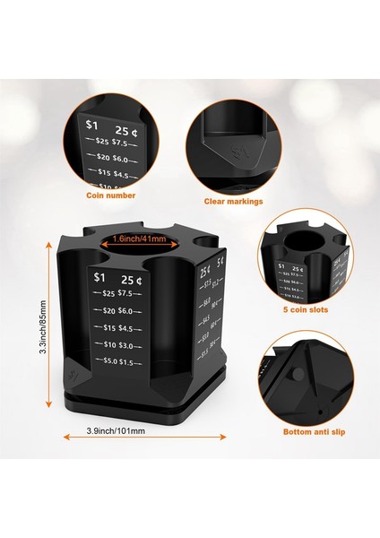 Madeni Para Sayma Makinesi, 2'si 1 Arada Masa Düzenleyici, 360° Dönebilen Madeni Para Ayırıcı ve Kalemlik, Madeni Para Sayma Kalemlik (Yurt Dışından) indirimleri