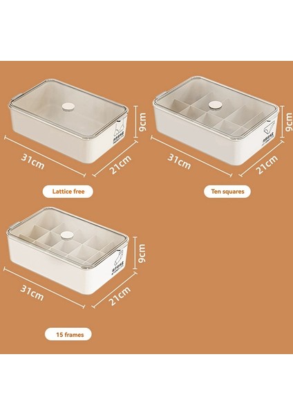 Iç Çamaşırı ve Çorap Düzenleyici Için Büyük Kapasiteli Toz Geçirmez Saklama Kutusu Kapaklı On Beş Hücreli Saklama Kutusu (Yurt Dışından) fırsatları