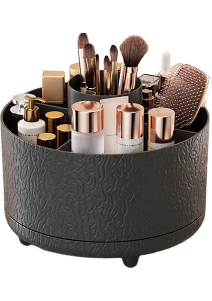 Kozmetik Saklama Kutusu Döndürülebilir Makyaj Fırçası Düzenleyici Masaüstü Makyaj Düzenleyici Cilt Bakımı Saklama Vanity C (Yurt Dışından)