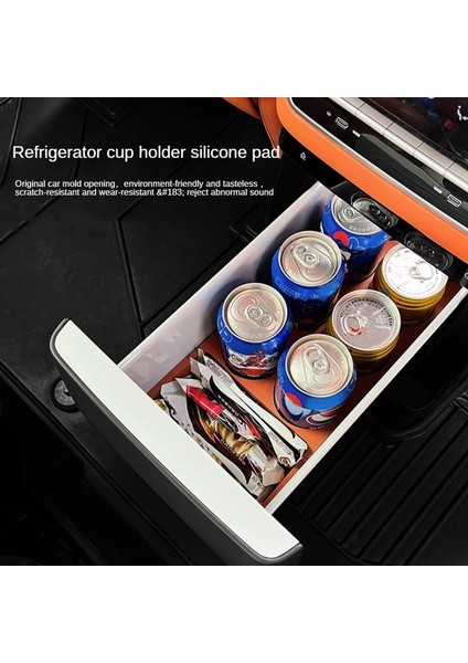 Leadıng Ideal L9 Buzdolabı Saklama Kutusu Silikon Mat Buzdolabı Sabit Kaymaz Bardak Tutucu Tepsi, Turuncu (Yurt Dışından) indirimleri