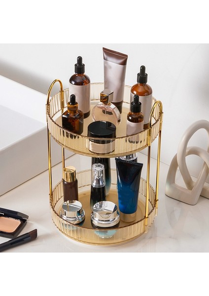 Vanity Makyaj Depolama Cilt Bakım Rafı Parfüm Tutucu Kozmetik Şifonyer Düzenleyici Tezgah Üstü 360 A (Yurt Dışından) fiyatları