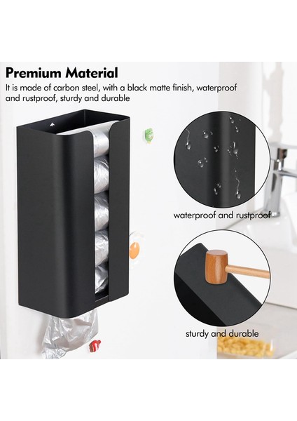 Buzdolabı, Mutfak ve Çamaşırhane Için Manyetik Çamaşır Kurutma Makinesi Kağıt Dağıtıcısı, Mendil Tutucu, Çöp Torbası Dağıtıcısı Siyah (Yurt Dışından) fiyatları