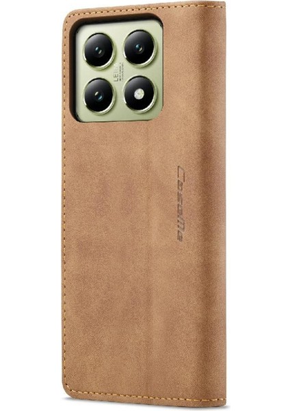 Xiaomi 14T Pro 5g Vintage Pu Deri Cüzdan Kılıf Kart Yuvası Için Flip Case (Yurt Dışından) fırsatları