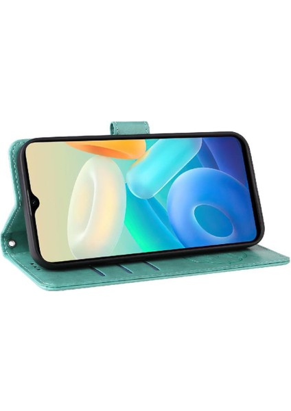 Vıvo Y76 5G/Y76S Deri Çiçek Flip Kart Yuvaları Için Flip Case (Yurt Dışından) indirimleri