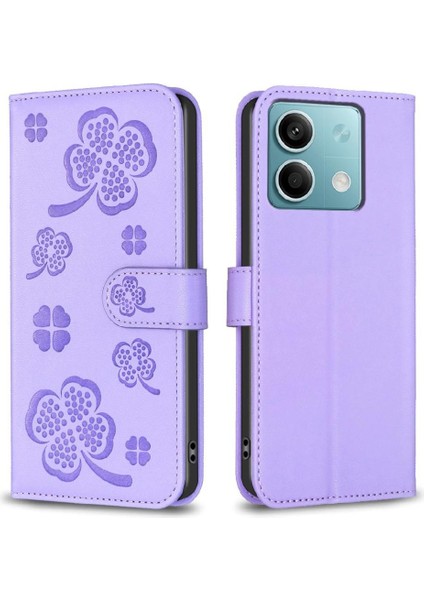 Xiaomi Redmi Not 13 Için Flip Case 5g Pu Deri Kart Yuvaları Tutucu Yonca (Yurt Dışından) indirimleri